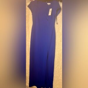 💙 Calvin Klein Royal Blue Gown – Size 10 – NWT